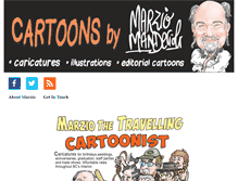 Tablet Screenshot of cartoonsbymarzio.com